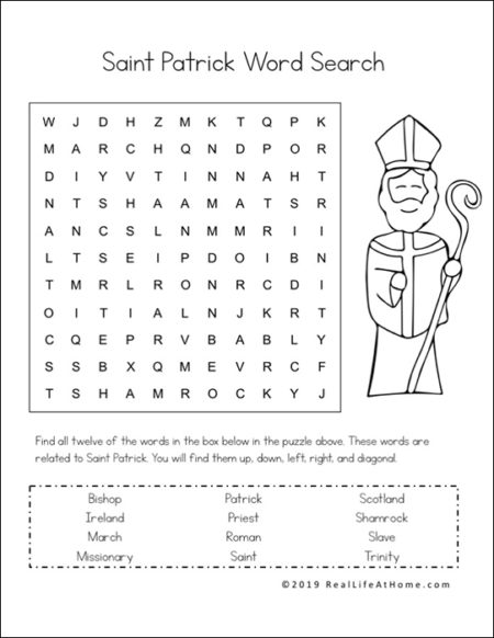 Saint Patrick Printables Packet