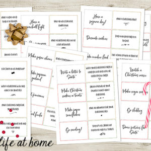 60 Advent activities for families - printable card set | Real Life at Home