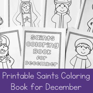 December Saints Coloring Book for Catholic Kids