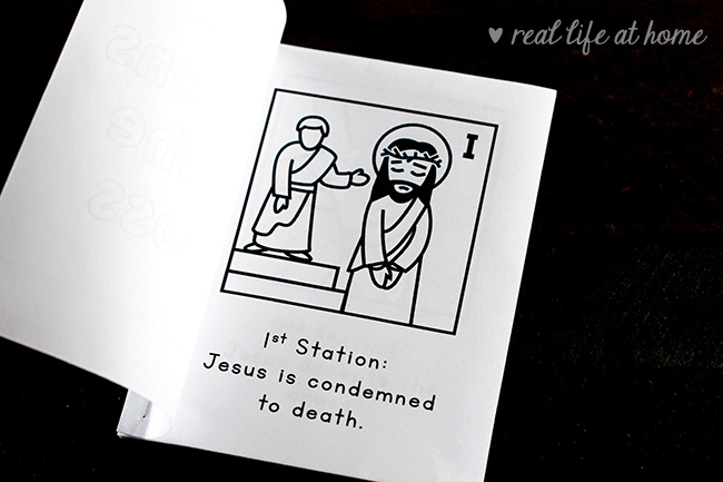 Free Printable Stations of the Cross for Children - Make a Mini Booklet