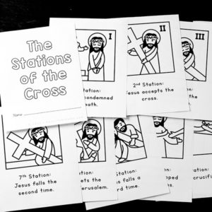 Printable Stations of the Cross for Kids {Free Printable Booklet}