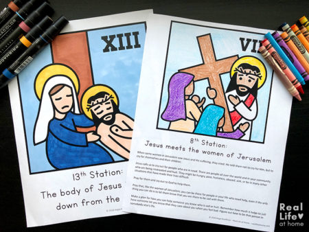 Stations of the Cross Coloring Pages and Reflections