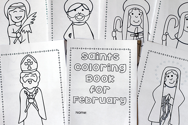February Saints Coloring Pages
