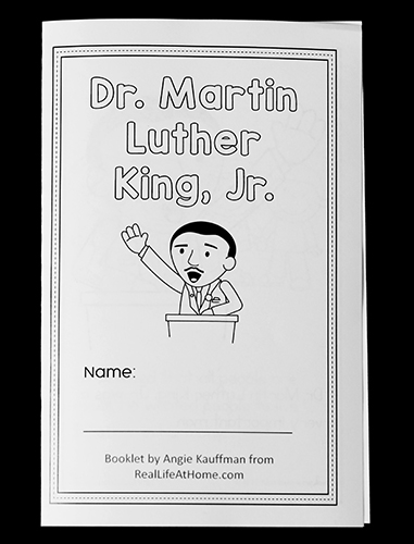 MLK Coloring Book and Reader Printable from Real Life at Home