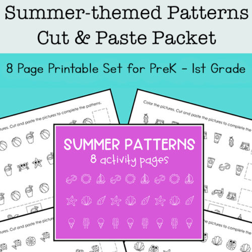 Summer Math Patterns Printables Set