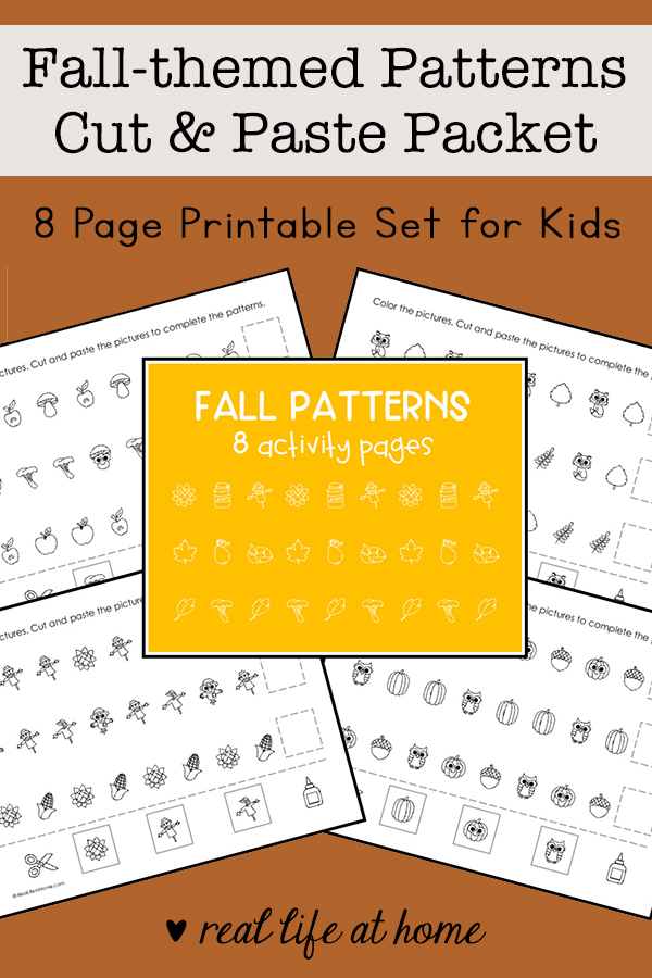 Fall Math Patterns Printables Set