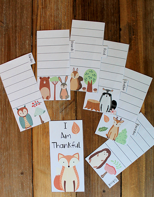 I Am Thankful Tabbed Mini Booklet for Kids