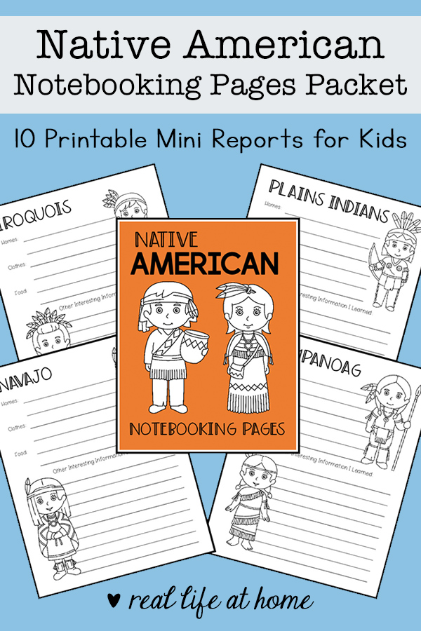 Native American Tribe Reports Printable Packet 