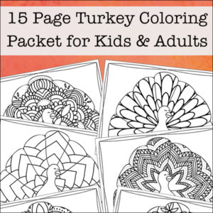 Turkey Coloring Pages for Kids and Adults