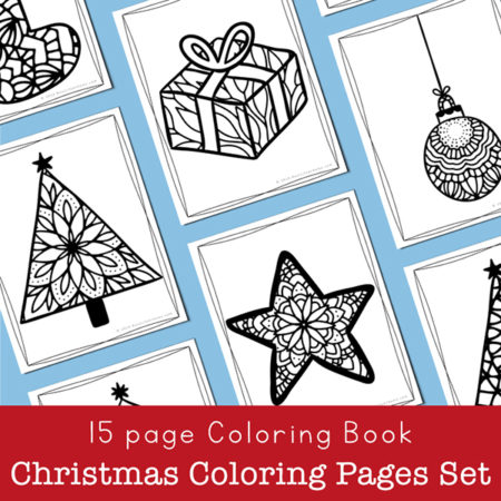 Printable Christmas Coloring Book for Kids and Adults