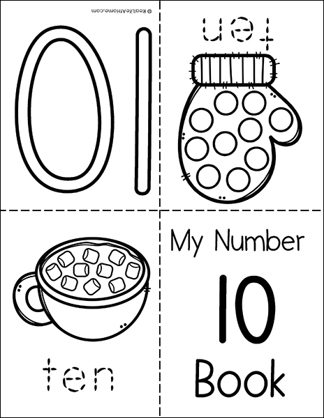 My Winter Counting Mini Book Printable from Real Life at Home