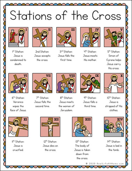 Stations of the Cross Illustrated List (in color)