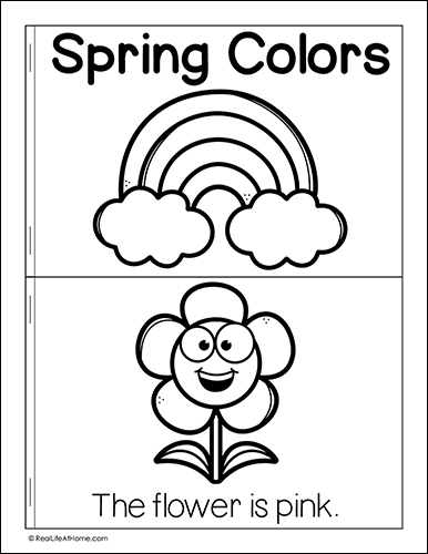 My Little Book of Spring Colors Mini Book for Kids