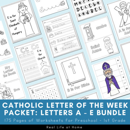 Catholic Letter of the Week A - E Bundle