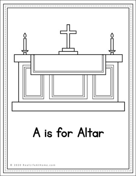 Altar Coloring Page