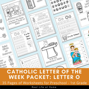 Letter O - Catholic Letter of the Week Packet