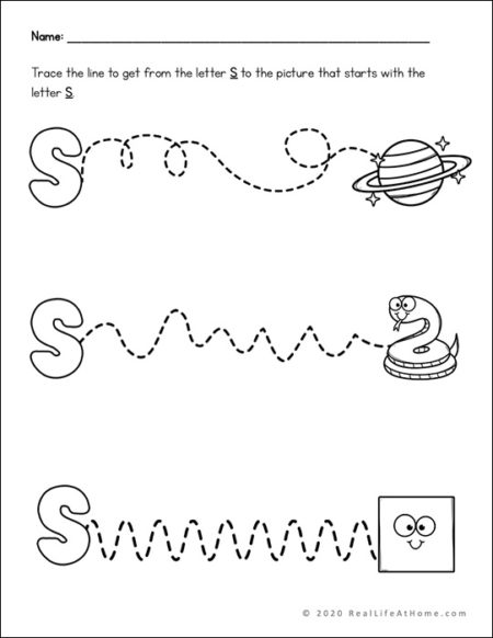S Line Tracing Page