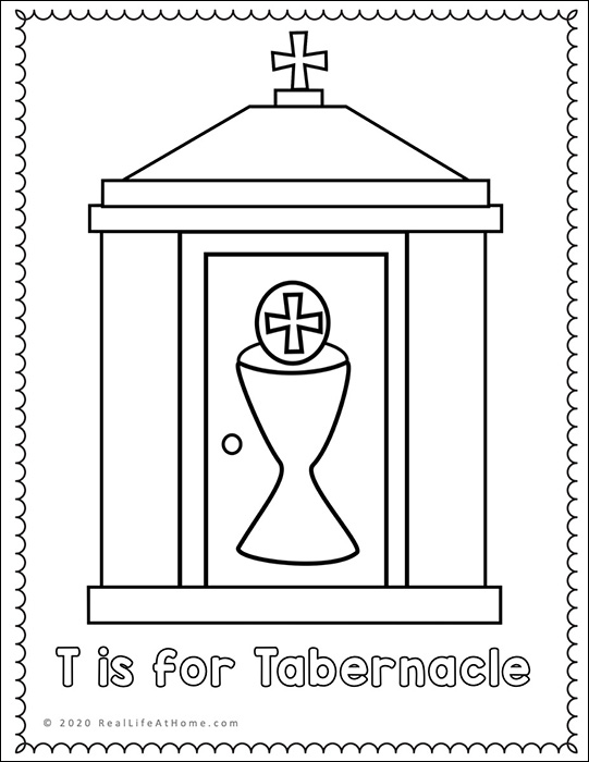 Tabernacle Coloring Page