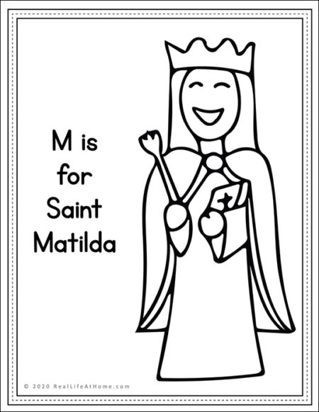 Saint Matilda Coloring Page