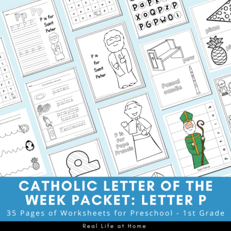 Letter P - Catholic Letter of the Week Packet