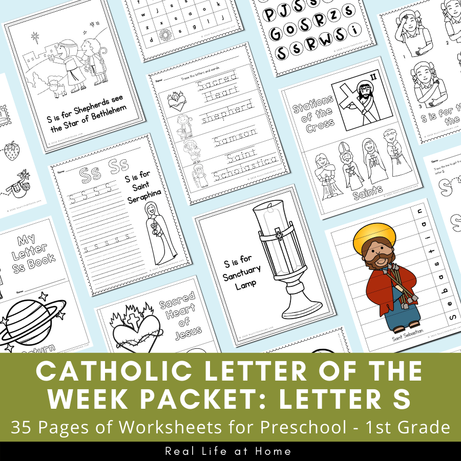 Letter S - Catholic Letter of the Week Packet