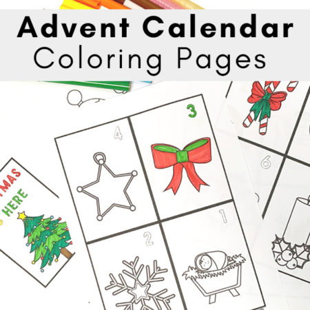 Advent Calendar Coloring Pages
