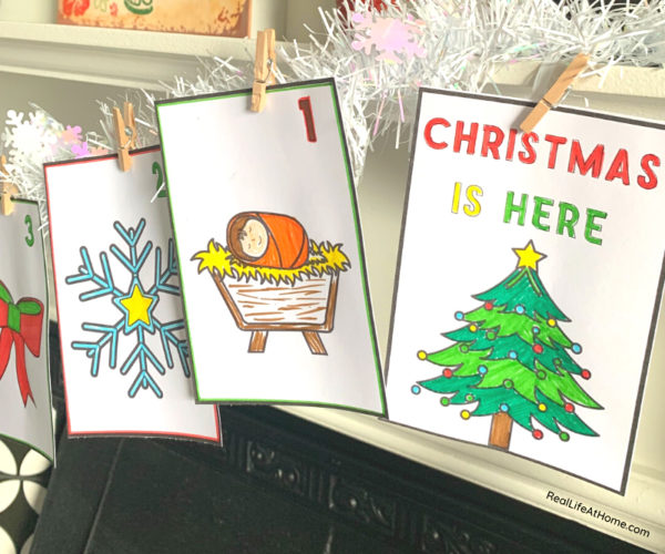 Advent Calendar Mini Coloring Pages Set
