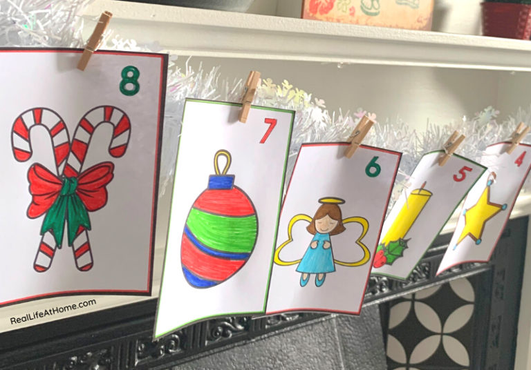 Advent Calendar Mini Coloring Pages Set