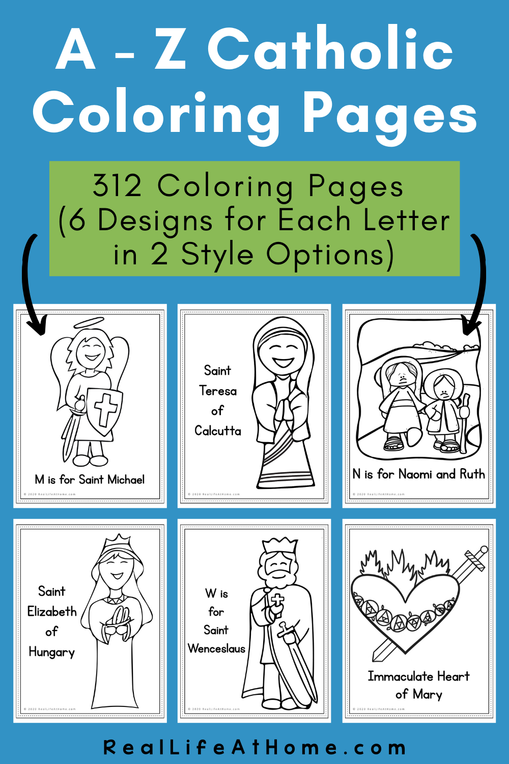 A - Z Catholic Coloring Pages (312 Coloring Pages)