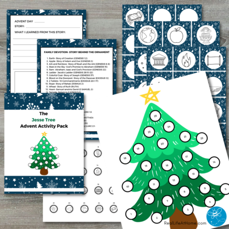 Jesse Tree Printable Activity Packet for Kids