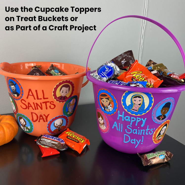 All Saints’ Day Cupcake Toppers or Decorations (36 Different Saints ...