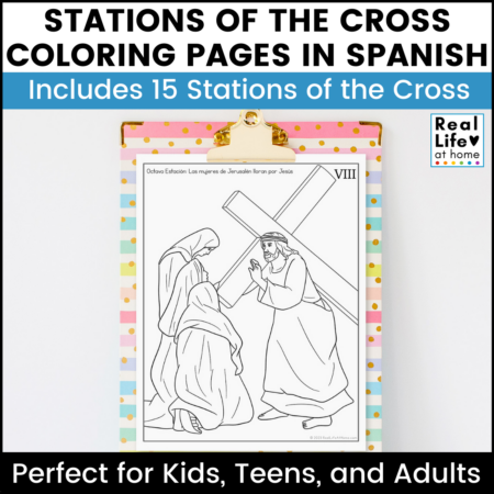 Stations of the Cross Coloring Pages in Spanish