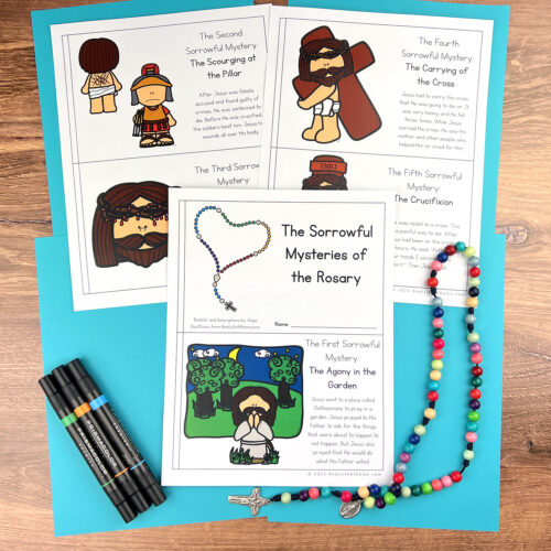 Four Mini Book Bundle: Mysteries of the Rosary Mini Books for Kids ...