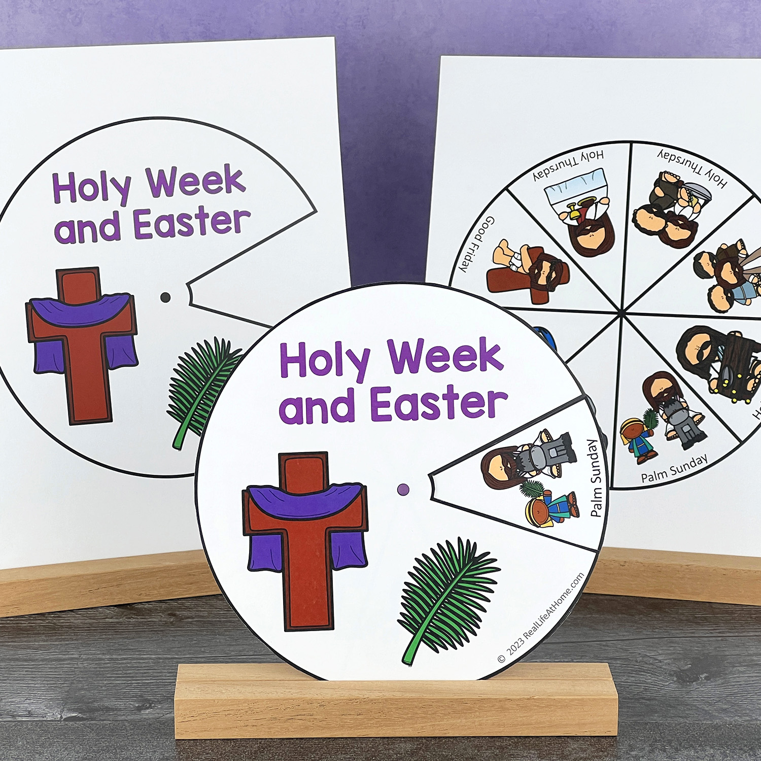 Holy Week and Easter Activity Wheel Craft for Kids Holy Week and Easter Activity Wheel Craft for Kids.