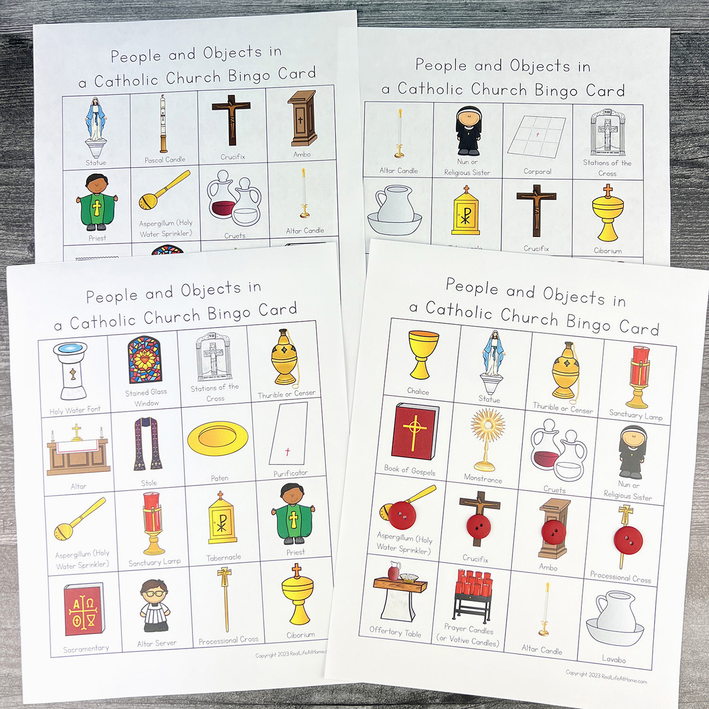 Catholic Church Bingo Cards for Kids Catholic Church Bingo Cards for Kids.